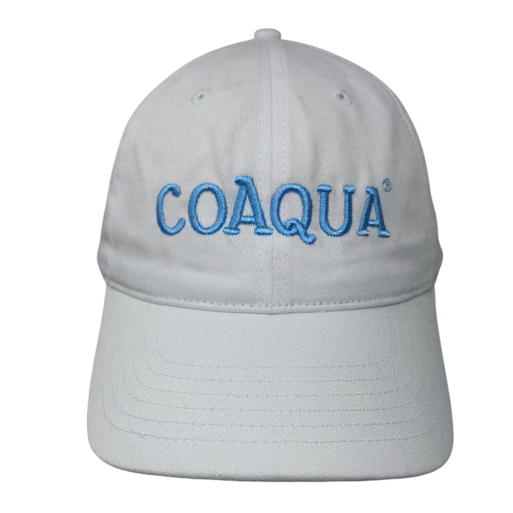 Coaqua Slideback Hat White One Size Adjustable Embroidered Fersten Worldwide